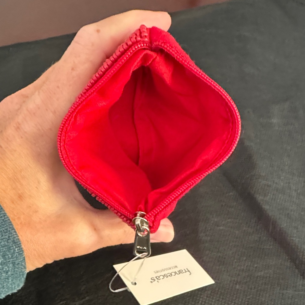 Francesca's Collections Vibrant Red Pouch - Picture 3 of 5